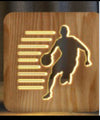 Wooden basketball player light